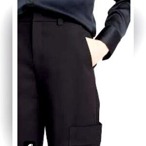 VINCE black cotton crop utility pant size 2
